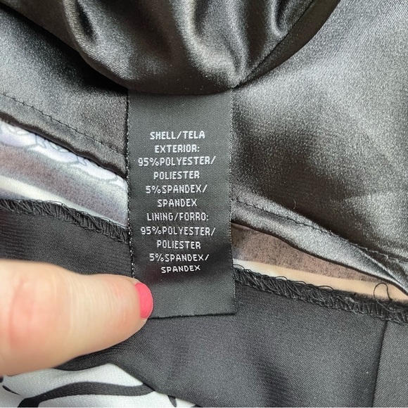 Nicole by Nicole Miller Sleeveless V-neck Button Front Damask Midi Dress; 14 - Picture 12 of 15